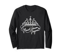 Souvenir di Mount Vernon Virginia - Cuore con antenati Maglia a Manica