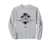 Souvenir di Puerto Vallarta Mexico Palme Bandiera Messicana Felpa