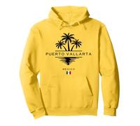 Souvenir di Puerto Vallarta Mexico Palme Bandiera Messicana Felpa con Cappuccio