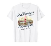 Souvenir di San Francisco Golden Gate Bridge City by The bay Maglietta