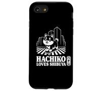 Souvenir di Shibuya Hachiko Akita Inu Shibuya Crossing Kanji Custodia per iPhone SE (2020) / 7/8