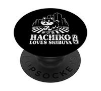 Souvenir di Shibuya Hachiko Akita Inu Shibuya Crossing Kanji PopSockets PopGrip Adesivo