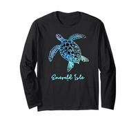 Souvenir di Tartarughe Marine per Una Vacanza sulla Spiaggia di Emerald Isle NC Maglia a Manica