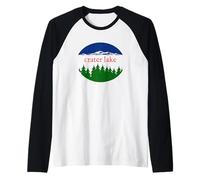 Souvenir di Vacanza del Parco Nazionale del cratere Lago Maglia con Maniche Raglan