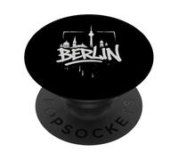 Souvenir di viaggio con lo skyline della città di Berlino, graffiti PopSockets PopGrip Adesivo