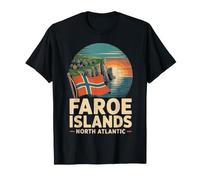 Souvenir di Viaggio con Scena vivida delle Isole Faroe Maglietta