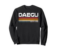 Souvenir di Viaggio Coreano con Design retrò Daegu Corea del Sud Felpa