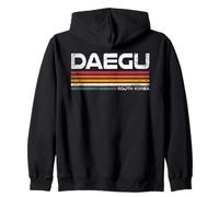 Souvenir di Viaggio Coreano con Design retrò Daegu Corea del Sud Felpa con Cappuccio