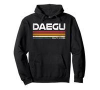 Souvenir di Viaggio Coreano con Design retrò Daegu Corea del Sud Felpa con Cappuccio