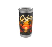 Souvenir di viaggio Cuba Bicchiere termico in acciaio inox doppia parete