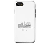 Souvenir di viaggio degli Stati Uniti dello skyline di Chicago Illinois Custodia per iPhone SE (2020) / 7 / 8