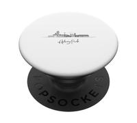 Souvenir di viaggio degli Stati Uniti dell'orizzonte del New Jersey di Asbury Park PopSockets PopGrip Adesivo