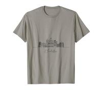 Souvenir di viaggio degli Stati Uniti di Charleston West Virginia Skyline Maglietta