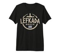 Souvenir di Viaggio della Città di Lefkada Grecia Maglietta Premium