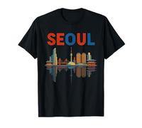 Souvenir di Viaggio di architettura della Corea del Sud Skyline di Seoul Maglietta