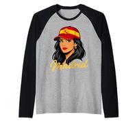 Souvenir di Viaggio di Madrid Spagna Maglia con Maniche Raglan