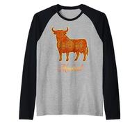 Souvenir di Viaggio di Madrid Spagna Maglia con Maniche Raglan