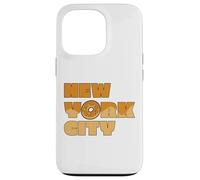 Souvenir di viaggio gastronomico del bagel di stile di New York City Custodia per iPhone 13 Pro