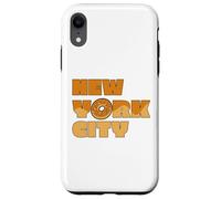 Souvenir di viaggio gastronomico del bagel di stile di New York City Custodia per iPhone XR