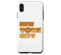 Souvenir di viaggio gastronomico del bagel di stile di New York City Custodia per iPhone XS Max