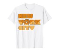 Souvenir di viaggio gastronomico del bagel di stile di New York City Maglietta
