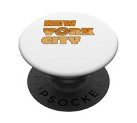 Souvenir di viaggio gastronomico del bagel di stile di New York City PopSockets PopGrip Adesivo