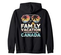 Souvenir di Viaggio in Canada per Le Vacanze in Famiglia all'isola di Vancouver Felpa con Cappuccio