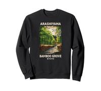 Souvenir di viaggio in Giappone nella foresta di Kyoto di Arashiyama Bamboo Grove Felpa