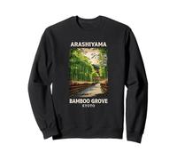 Souvenir di viaggio in Giappone nella foresta di Kyoto di Arashiyama Bamboo Grove Felpa