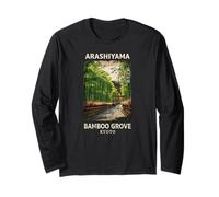 Souvenir di viaggio in Giappone nella foresta di Kyoto di Arashiyama Bamboo Grove Maglia a Manica