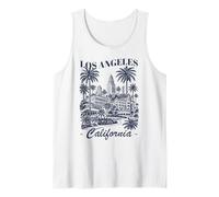 Souvenir di Viaggio Minimalista con Skyline della California di Los Angeles Canotta