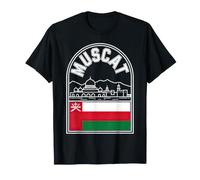 Souvenir di Viaggio Muscat Oman Bold Outline Maglietta