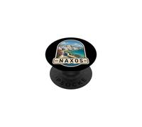 Souvenir di viaggio Naxos Grecia Tempio Apollo Design PopSockets PopGrip Adesivo