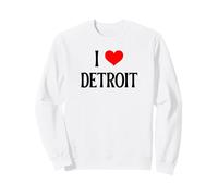 Souvenir di Viaggio per Famiglie I Love Detroit Mi Motor Town Felpa