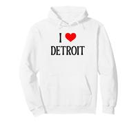 Souvenir di Viaggio per Famiglie I Love Detroit Mi Motor Town Felpa con Cappuccio