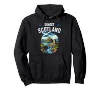 Souvenir di viaggio per le vacanze di Dundee con bandiera della Scozia Felpa con Cappuccio