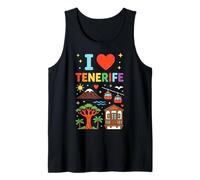 Souvenir di Viaggio per Le Vacanze I Love Tenerife Canotta