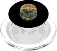 Souvenir di viaggio retrò del parco nazionale di Theodore Roosevelt PopSockets PopGrip per MagSafe