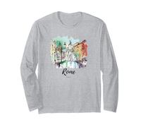 Souvenir di Viaggio retrò Vintage Roma Italia Maglia a Manica
