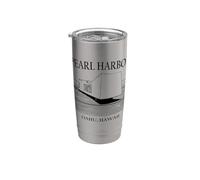 Souvenir di viaggio storico minimalista delle Hawaii di Pearl Harbor Bicchiere termico in acciaio inox doppia parete