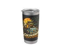 Souvenir di viaggio su strada di Okinawa Shisa Beach Patrol Surf Road Bicchiere termico in acciaio inox doppia parete