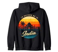 Souvenir di Viaggio Vintage dell'India Felpa con Cappuccio