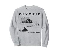 Souvenir disegnato a mano dell'illustrazione d'arte del parco nazionale olimpico Felpa