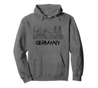 Souvenir Germania Skyline della città Deutschland Uomini Donne Bambino Regalo Felpa con Cappuccio