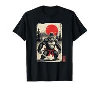 Souvenir Giapponese Samurai Kanji Hanko Giappone Monte Fuji Maglietta