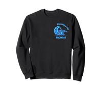 Souvenir Grafico dell'onda Tascabile del Lago Arkansas Bull Shoals Felpa