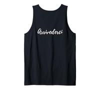 Souvenir Italiano Arrivederci Funny Say Goodbye Back Design Canotta