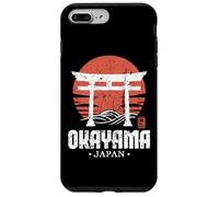 Souvenir Kanji giapponese retrò di Okayama Giappone Torii Gate Custodia per iPhone 7 Plus/8 Plus