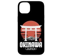 Souvenir Kanji giapponese retrò di Okinawa Giappone Torii Gate Custodia per iPhone 14 Plus