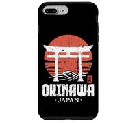Souvenir Kanji giapponese retrò di Okinawa Giappone Torii Gate Custodia per iPhone 7 Plus/8 Plus